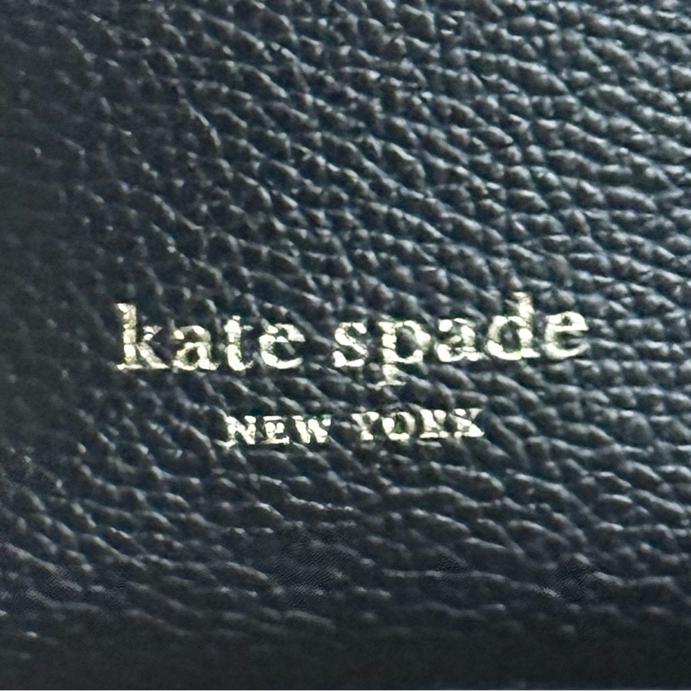 Kate Spade Mini Black Leather Bucket Top Handle Handbag! - Picture 9 of 9